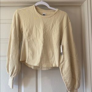 NSF Women's Long Sleeve Yellow Top Sz S.  NWT Box3